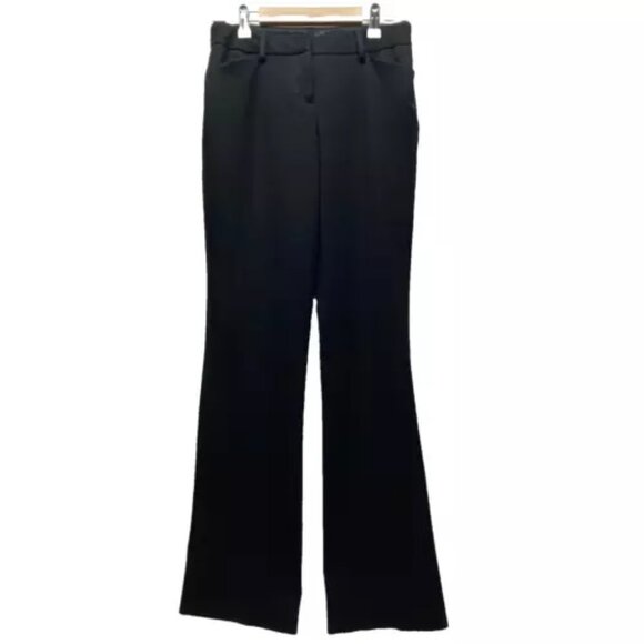 Express Editor Barely Boot Women's 2R Black Low Rise Stretch Ladies Dress Pants - Picture 1 of 10
